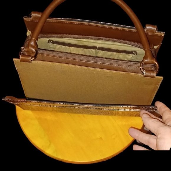 Miche Classic Base Handbag & Jen Classic Metallic Copper Reptile Print Shell Set - Picture 15 of 16